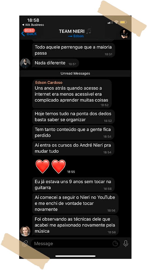 Relato de Edson Cardoso sobre voltar a tocar guitarra